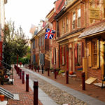 Elfreth's Alley, the oldest residential street in Philadelphia, United States of America