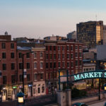 Panoramic view on the Italian Market in Philadelphia, United States of America
