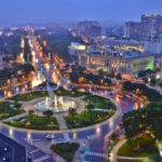 View of the Benjamin Franklin Parkway of Philadelphia, United States of America