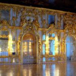 The interior of the Catherine Palace near St. Petersburg