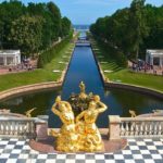 The gardens of Peterhof, Saint Petersburg