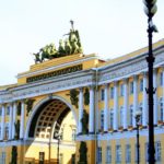 Entrance to the Palace Square in St. Petersburg