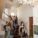 CES Edinburgh students in entryway