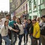 CES Edinburgh students on orientation tour