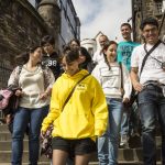 CES Edinburgh students on orientation tour