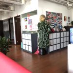 La lobby della scuola Hutong Pechino