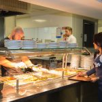  La mensa del Trinity Hall a Dublino, Irlanda