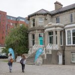 Il campus del Trinity Hall a Dublino, Irlanda