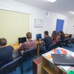 La sala computer della scuola estiva The Dunmore East Summer School