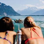Leysin American School Summer Camp students go on a boat trip