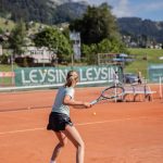 Leysin American School Summer Camp students play tennis