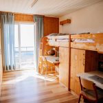 Twin bedroom of a Leysin American School boarding house