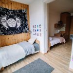 Twin bedroom of a Leysin American School boarding house
