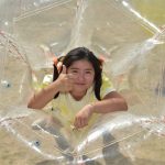 Summer Boarding Courses Headington Oxford Summer School students play bubble soccer