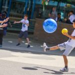 Summer Boarding Courses Oxford Summer School students play outside