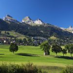 La cittadina di Leysin vista da fuori