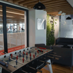 Leysin American School café and recreation room in the sports hall