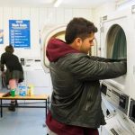 La lavanderia del residence della Bucksmore London King's College 