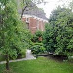 I giardini dell'alloggio del Bucksmore Oxford Brasenose College