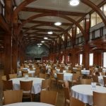 La zona pranzo della scuola LINES Downe House