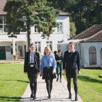 Students on the Downe House campus