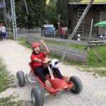 Gli studenti della Brillantmont School sui go-kart