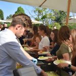 La pausa pranzo all'aperto - Brillantmont School a Losanna, Svizzera