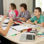 Una classe della Swiss Language Club SLC Leysin 