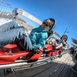 Gli studenti della SLC Leysin Summer Camp sullo slittino su binari