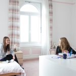 Una stanza doppia dell'alloggio dell'Institut Monte Rosa