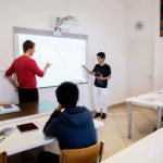 Una classe dell'Institut Monte Rose