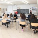 Una classe dell'Institut Monte Rose