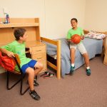 Twin bedroom in the World Sports Camp accommodation