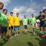 World Sports Camp students play soccer