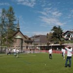 I campi sportivi all'aperto dello scuola Champittet College 