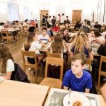 La sala pranzo della scuola Alpadia Engelberg