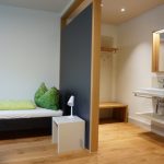 Una stanza doppia dell'alloggio della scuola estiva Alpadia Engelberg