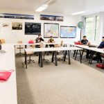 Una classe della scuola Alpadia Engelberg