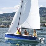 Alpadia Montreux French Summer Camp students go sailing on Lake Geneva