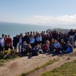 Gli studenti del programma in famiglia della Irish College of English durante un'escursione