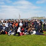 Gli studenti del programma in famiglia della Irish College of English durante un'escursione