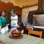 Una famiglia ospitante del programma per ragazzi CLIC Cádiz