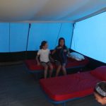 Quadruple bed tent in the Village Camps Ardèche accommodation