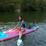 Village Camps Ardèche students go paddle-boarding
