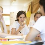 Gli studenti della Hochalpines Institut Ftan in classe