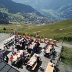 La terrazza del Campo Estivo Les Elfes