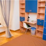 Bedroom in the DILIT IH Rome shared apartment accommodation