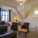 Una camera singola dell'alloggio del Bucksmore Oxford Brasenose College