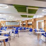 La sala pranzo del campus estivo della ICE Clongowes Wood College