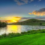 Una bellissima vista del Lough Gur - Limerick Irlanda